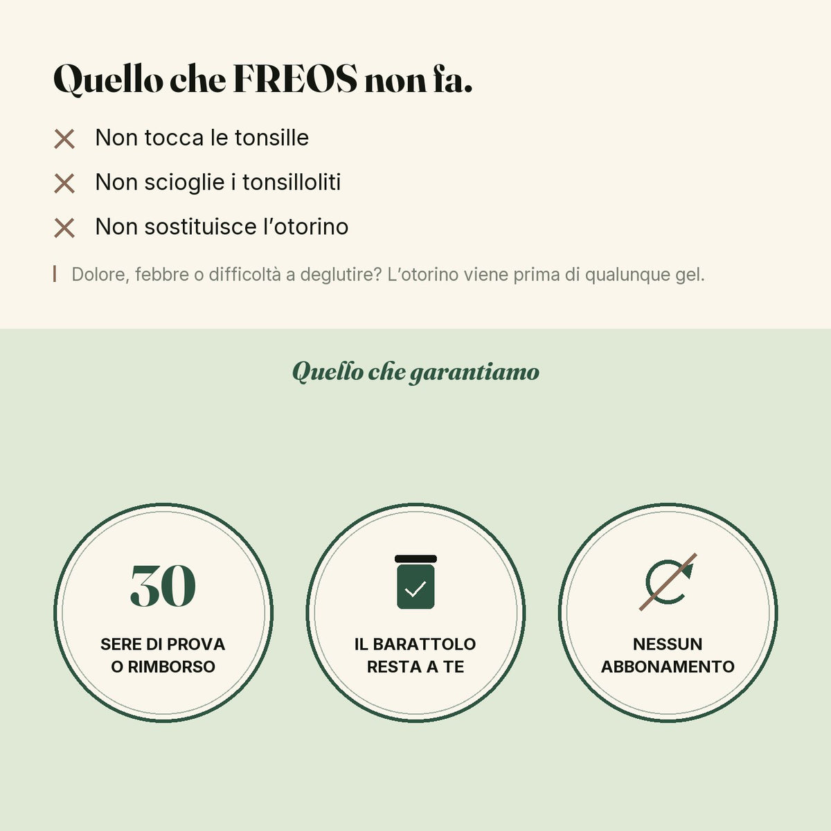 Quello che FREOS non fa.